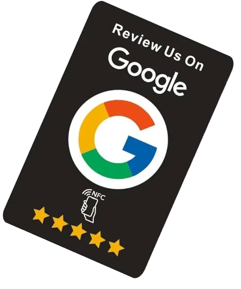 Tarjeta NFC de TapMeUp para dejar reseñas en Google